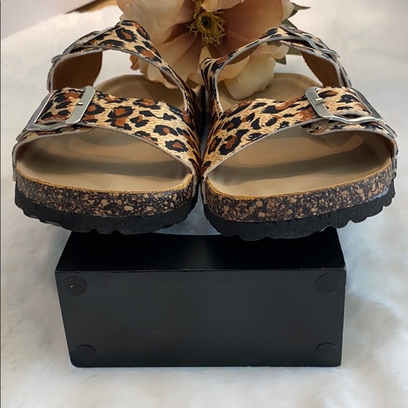 Double Buckled Cork Footbed Sandal - Picture 8 of 9